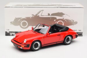 Porsche 911 930 Carrera 3.2 Cabriolet Guards Red Minichamps 1:18 110063030 メタル - 画像 8/8