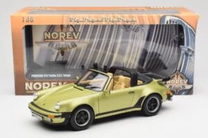 Porsche 911 930 Turbo Targa グリーン メタリック Norev 1:18 187526 メタル - 画像 10/10