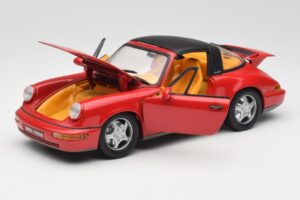 Porsche 911 964 Carrera 2 Targa レッド Anson 1:18 30305-W メタル - 画像 2/8