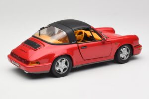 Porsche 911 964 Carrera 2 Targa レッド Anson 1:18 30305-W メタル - 画像 3/8