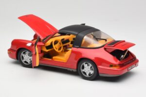 Porsche 911 964 Carrera 2 Targa レッド Anson 1:18 30305-W メタル - 画像 5/8