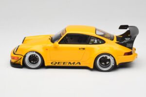 Porsche 911 964 RWB Keema Yellow GT Spirit 1:18 GT492 レジン - 画像 3/6