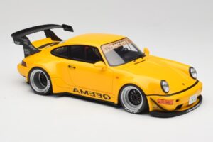 Porsche 911 964 RWB Keema Yellow GT Spirit 1:18 GT492 レジン - 画像 4/6
