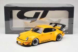 Porsche 911 964 RWB Keema Yellow GT Spirit 1:18 GT492 レジン - 画像 6/6