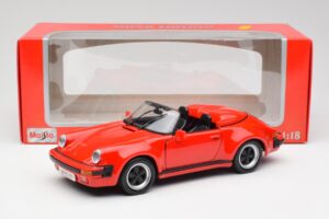 Porsche 911 964 Speedster レッド Maisto 1:18 37800-M2 メタル - 画像 8/8