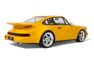Porsche 911 964 Turbo S Speed Yellow GT Spirit 1:8 GTS801701 レジン - 画像 2/5
