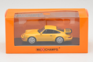 Porsche 911 964 Turbo イエロー MaxiChamps 1:43 940069104 メタル - 画像 4/4