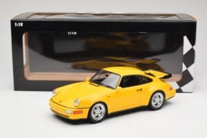 Porsche 911 964 Turbo イエロー Minichamps 1:18 155069100 メタル - 画像 6/6