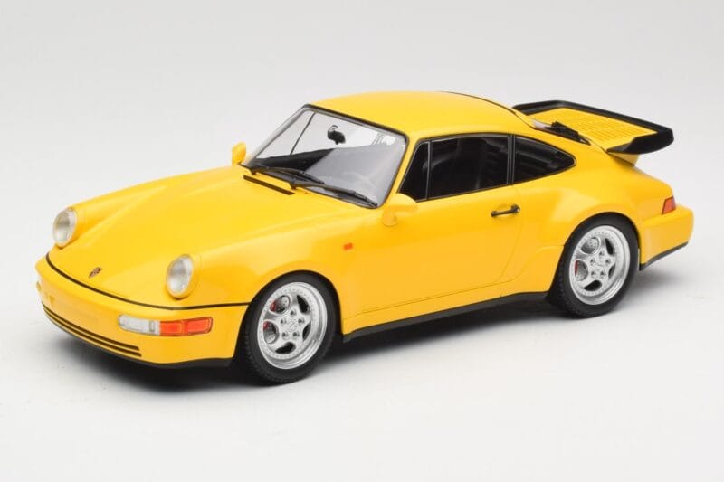 Porsche 911 964 Turbo イエロー Minichamps 1:18 155069100 メタル