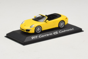 Porsche 911 991 Carrera 4S カブリオレ イエロー Minichamps 1:43 WAP0201120C メタル - 画像 2/5