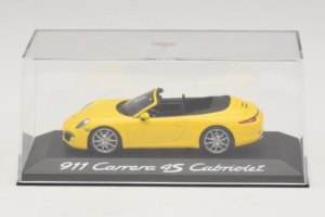Porsche 911 991 Carrera 4S カブリオレ イエロー Minichamps 1:43 WAP0201120C メタル - 画像 4/5