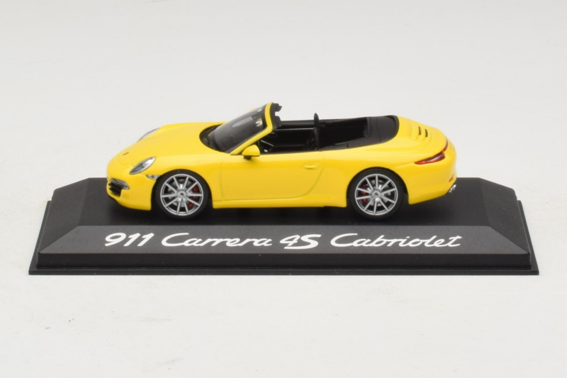Porsche 911 991 Carrera 4S カブリオレ イエロー Minichamps 1:43 WAP0201120C メタル