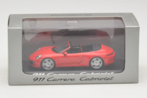 Porsche 911 991 Carrera カブリオレ レッド Minichamps 1:43 WAP0200120C メタル - 画像 4/4