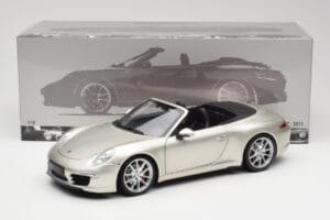 Porsche 911 991 Carrera S カブリオレ GT シルバーメタリック Minichamps 1:18 100061030 メタル - 画像 8/8