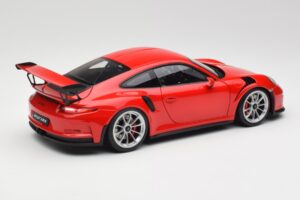 Porsche 911 991 GT3 RS ガーズレッド シルバーホイール AUTOart 1:18 78165 メタル - 画像 3/8