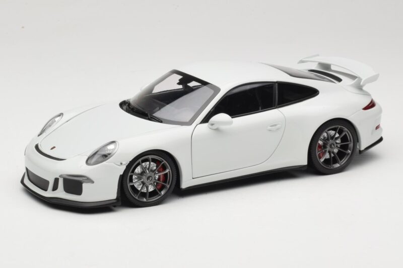 Porsche 911 991 GT3 ホワイト シルバーホイール Minichamps 1:18 113062721 メタル