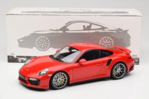 Porsche 911 991 Turbo S Guards Red Minichamps 1:18 110067122 メタル - 画像 8/8