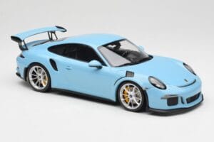 Porsche 911 991.1 GT3 RS ブルー マットホイール Minichamps 1:18 153066235 メタル - 画像 4/6