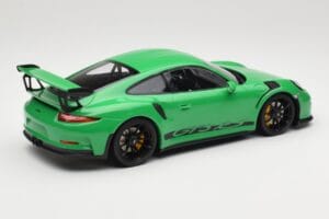 Porsche 911 991.1 GT3 RS グリーン ブラックホイール Minichamps 1:18 153066228 メタル - 画像 2/6