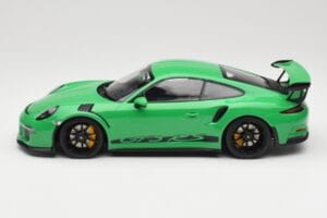 Porsche 911 991.1 GT3 RS グリーン ブラックホイール Minichamps 1:18 153066228 メタル - 画像 3/6