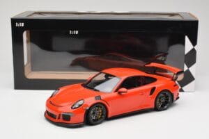 Porsche 911 991.1 GT3 RS Lava Orange Minichamps 1:18 155066220 メタル - 画像 6/6