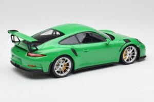 Porsche 911 991.1 GT3 RS リザードグリーン & シルバーホイール Minichamps 1:18 153066229 メタル - 画像 2/6