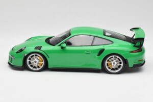 Porsche 911 991.1 GT3 RS リザードグリーン & シルバーホイール Minichamps 1:18 153066229 メタル - 画像 3/6