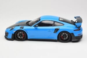 Porsche 911 991.2 GT2 RS ブルー ブラックホイール Minichamps 1:18 155068308 メタル - 画像 3/6