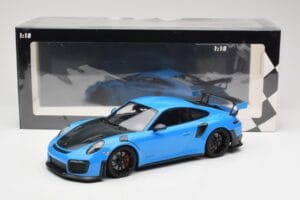 Porsche 911 991.2 GT2 RS ブルー ブラックホイール Minichamps 1:18 155068308 メタル - 画像 6/6