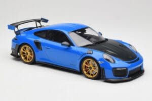 Porsche 911 991.2 GT2 RS ブルー ゴールドホイール Minichamps 1:18 155068302 メタル - 画像 4/6