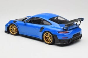 Porsche 911 991.2 GT2 RS ブルー ゴールドホイール Minichamps 1:18 155068302 メタル - 画像 5/6