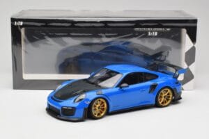 Porsche 911 991.2 GT2 RS ブルー ゴールドホイール Minichamps 1:18 155068302 メタル - 画像 6/6