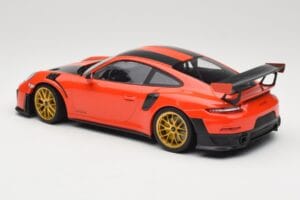 Porsche 911 991.2 GT2 RS オレンジ Weissach Package ゴールドホイール Minichamps 1:18 155068305 メタル - 画像 5/6