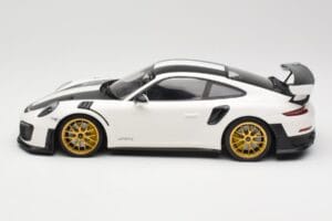 Porsche 911 991.2 GT2 RS Weissach Package ホワイト ゴールドホイール Minichamps 1:18 153068308 メタル - 画像 3/6