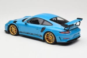 Porsche 911 991.2 GT3 RS ブルー ゴールドホイール Minichamps 1:18 155068222 メタル - 画像 5/6