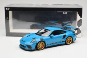 Porsche 911 991.2 GT3 RS ブルー ゴールドホイール Minichamps 1:18 155068222 メタル - 画像 6/6