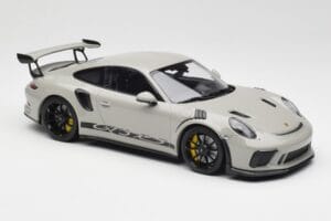 Porsche 911 991.2 GT3 RS Chalk Wording ブラックホイール Minichamps 1:18 153068230 メタル - 画像 4/6
