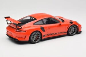 Porsche 911 991.2 GT3 RS Lava Orange & シルバーホイール Minichamps 1:18 155068225 メタル - 画像 2/6