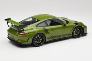 Porsche 911 991.2 GT3 RS リザードグリーン ブラックホイール Minichamps 1:18 155068233 メタル - 画像 2/6
