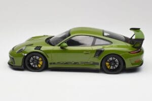 Porsche 911 991.2 GT3 RS リザードグリーン ブラックホイール Minichamps 1:18 155068233 メタル - 画像 3/6