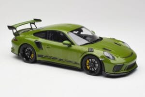 Porsche 911 991.2 GT3 RS リザードグリーン ブラックホイール Minichamps 1:18 155068233 メタル - 画像 4/6