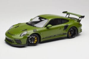 Porsche 911 991.2 GT3 RS リザードグリーン ブラックホイール Minichamps 1:18 155068233 メタル