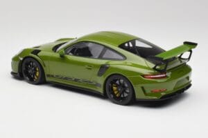 Porsche 911 991.2 GT3 RS リザードグリーン ブラックホイール Minichamps 1:18 155068233 メタル - 画像 5/6