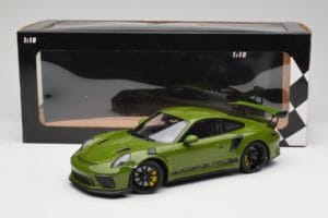 Porsche 911 991.2 GT3 RS リザードグリーン ブラックホイール Minichamps 1:18 155068233 メタル - 画像 6/6