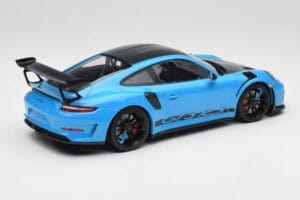 Porsche 911 991.2 GT3 RS マイアミブルー Weissach Package & ブラックマグネシウムホイール Minichamps 1:18 153068231 メタル - 画像 2/6