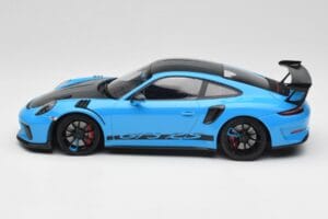 Porsche 911 991.2 GT3 RS マイアミブルー Weissach Package & ブラックマグネシウムホイール Minichamps 1:18 153068231 メタル - 画像 3/6