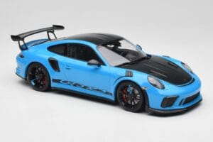 Porsche 911 991.2 GT3 RS マイアミブルー Weissach Package & ブラックマグネシウムホイール Minichamps 1:18 153068231 メタル - 画像 4/6