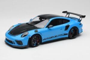 Porsche 911 991.2 GT3 RS マイアミブルー Weissach Package & ブラックマグネシウムホイール Minichamps 1:18 153068231 メタル