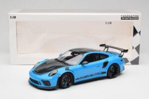 Porsche 911 991.2 GT3 RS マイアミブルー Weissach Package & ブラックマグネシウムホイール Minichamps 1:18 153068231 メタル - 画像 6/6