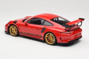 Porsche 911 991.2 GT3 RS レッド ゴールドホイール Minichamps 1:18 155068220 メタル - 画像 5/6